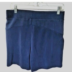 ODODOS Blue Soft Wide Leg High Waist Casual Athleisure Shorts Sz Large 6” Inseam